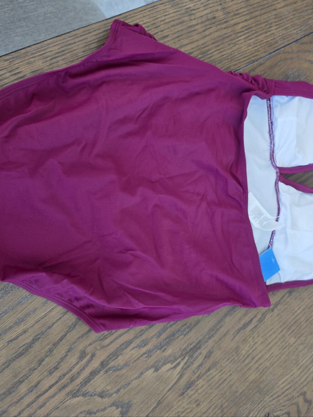 One-Piece Swimsuit - Deep Raspberry - Picture 6 of 7